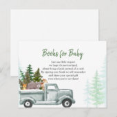 Winter Woodland Animal Books voor Baby Briefkaart (Voorkant / Achterkant)