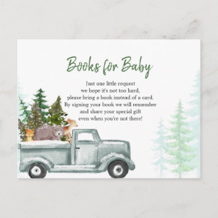 Winter Woodland Animal Books voor Baby Briefkaart