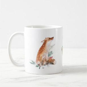 Winter Woodland Animal Fox Deer Hare Mok