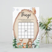 Winter Woodland Animal Gender Reopenbingo Games (Staand voorkant)