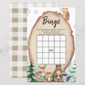 Winter Woodland Animal Gender Reopenbingo Games (Voorkant / Achterkant)