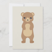 Winter Woodland Animal Theme Kaart (Achterkant)