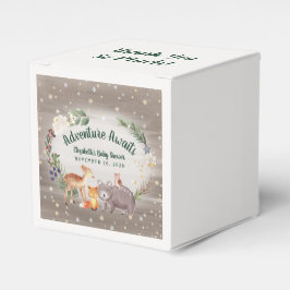 Winter Woodland Animals Baby shower Bedankdoosjes