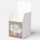 Winter Woodland Animals Baby shower Bedankdoosjes (Geopend)
