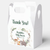 Winter Woodland Animals Baby shower Dank u Bedankdoosjes (Geopend)