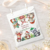 Winter Woodland Animals Baby shower Dank u Bedankzakje (Geknipt)