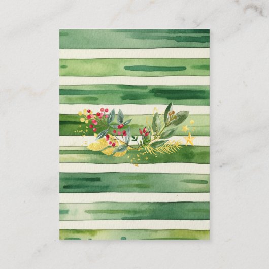 Winter Woodland Animals Baby shower Diaper Raffle Informatiekaartje (Achterkant)