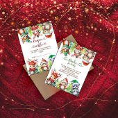 Winter Woodland Animals Baby shower Diaper Raffle Informatiekaartje