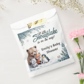 Winter Woodland Animals Baby shower Favorietentas Bedankzakje (Gezegeld)