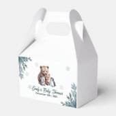 Winter Woodland Animals Baby shower gunstbox Bedankdoosjes (Voorkant Zijde)