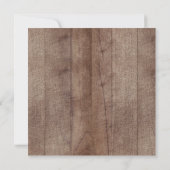 Winter Woodland Animals Baby shower Invitation Kaart (Achterkant)