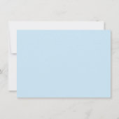 Winter Woodland Animals Baby shower Invite | Blauw Kaart (Achterkant)