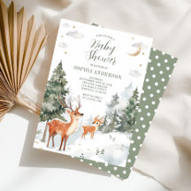Winter Woodland Animals Baby shower