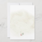 Winter Woodland Animals Baby shower Kaart (Achterkant)