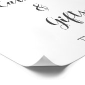 Winter Woodland Animals Baby shower Kaarten & Gesc Poster (Hoek)