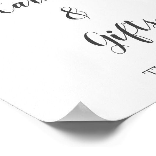 Winter Woodland Animals Baby shower Kaarten & Gesc Poster (Hoek)