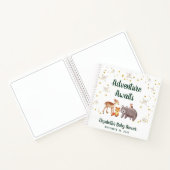 Winter Woodland Animals Baby shower Notitieboek (Binnen)