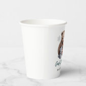 Winter Woodland Animals Baby shower Paper Cup Papieren Bekers (Rechts)