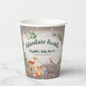 Winter Woodland Animals Baby shower Papieren Bekers (Voorkant)