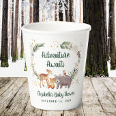 Winter Woodland Animals Baby shower Papieren Bekers