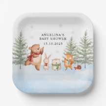 Winter Woodland Animals Baby Shower