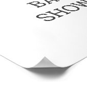 Winter Woodland Animals Baby shower Welkomstbord Poster (Hoek)