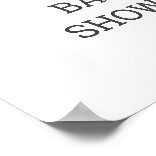 Winter Woodland Animals Baby shower Welkomstbord Poster (Hoek)