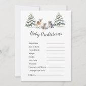 Winter Woodland Animals "Baby voorspellingen" spel (Voorkant)