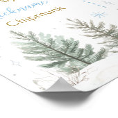 Winter Woodland Animals Birthday Milestone Photo Poster (Hoek)