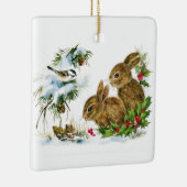 Winter Woodland Animals Ceramic Ornament (Rechts)