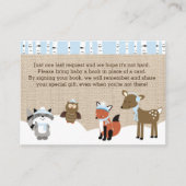 Winter Woodland Animals Enclosure Book Request Informatiekaartje (Voorkant)