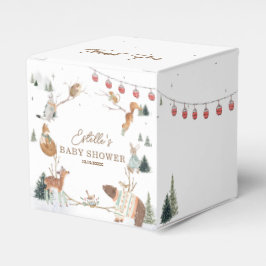 Winter Woodland Animals Forest Baby Shower Thank Bedankdoosjes