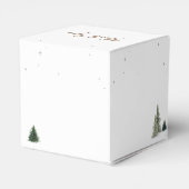 Winter Woodland Animals Forest Baby Shower Thank Bedankdoosjes (Achterkant)