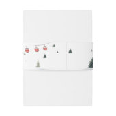 Winter Woodland Animals Forest Baby Shower Uitnodigingen Wikkel (Achterkant Voorbeeld)