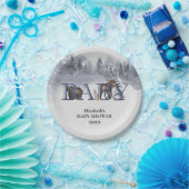 Winter Woodland Animals Holiday Beer Moose Papieren Bordje (Feest)