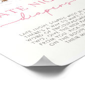 Winter Woodland Animals Late Night Diapers Game Poster (Hoek)