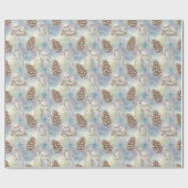 Winter Woodland Animals Pattern Cadeaupapier (Vlak)