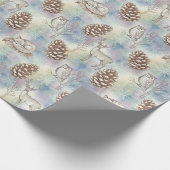 Winter Woodland Animals Pattern Cadeaupapier (Hoek)