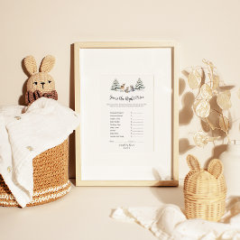 Winter Woodland Animals raden de juiste prijs Flyer