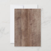 Winter Woodland Animals Rustic Book for Baby Kaart (Achterkant)