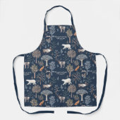 Winter Woodland Animals Schort - Kerstbakken (Voorkant)