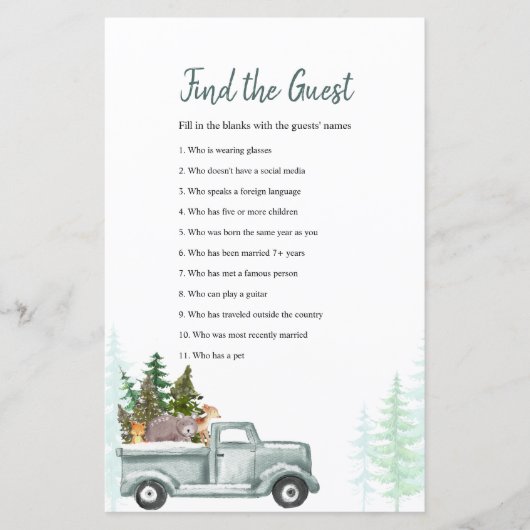 Winter Woodland Animals vinden het gastspel (Voorkant)