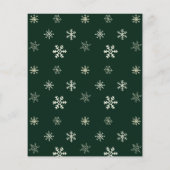 Winter Woodland Animals Waterverf Baby shower (Achterkant)