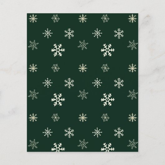 Winter Woodland Animals Waterverf Baby shower (Achterkant)