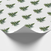 Winter Woodland Aquarel Brandbomen 3 Cadeaupapier (Hoek)