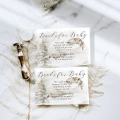 Winter Woodland Baby Boy Douche Boeken voor Baby Informatiekaartje