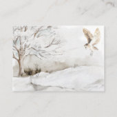 Winter Woodland Baby Boy Douche Boeken voor Baby Informatiekaartje (Achterkant)