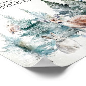 Winter Woodland Baby Cold Outside Don't Say Baby Poster (Hoek)