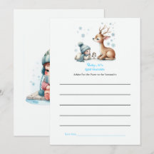Winter Woodland Baby Het is koud buiten Baby showe