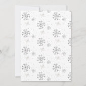 Winter Woodland Baby Het is koud buiten Baby showe Kaart (Achterkant)